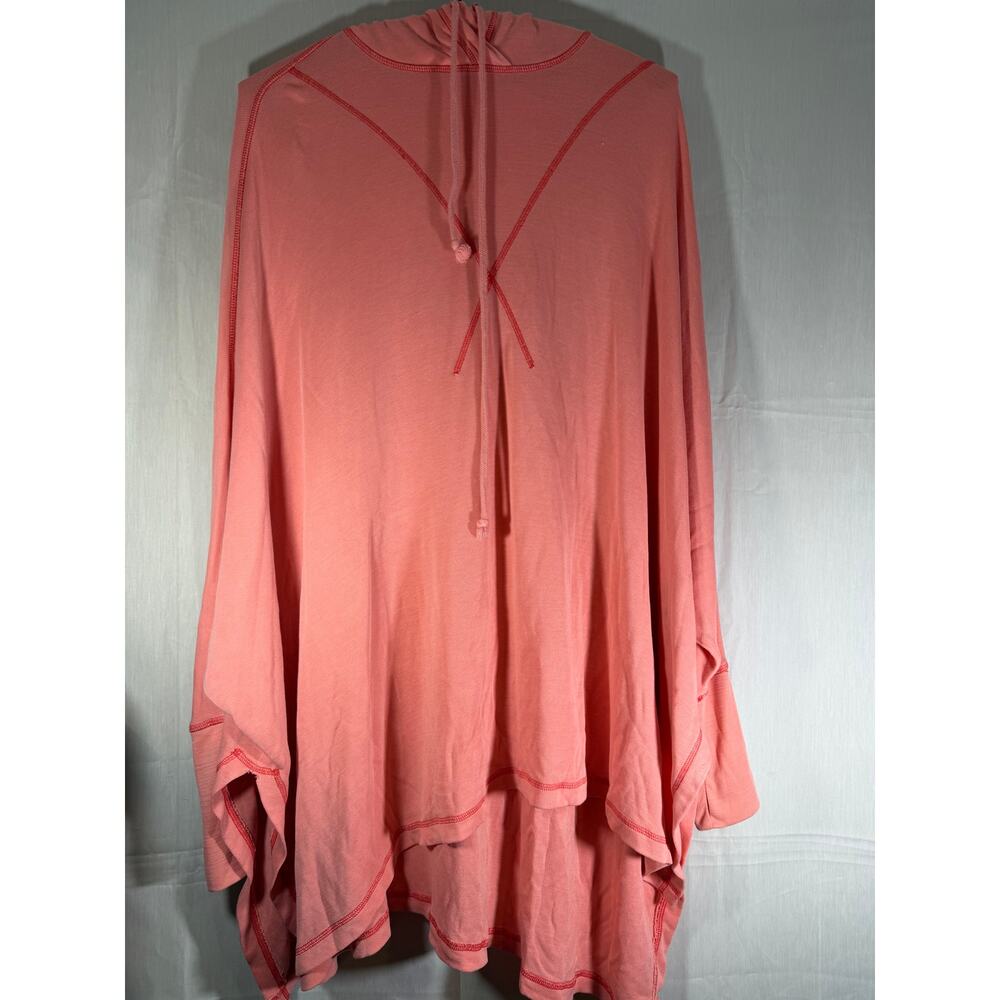 Free People Movement Womens Swingin It Hoodie Size S Coral Oversized Athleisure